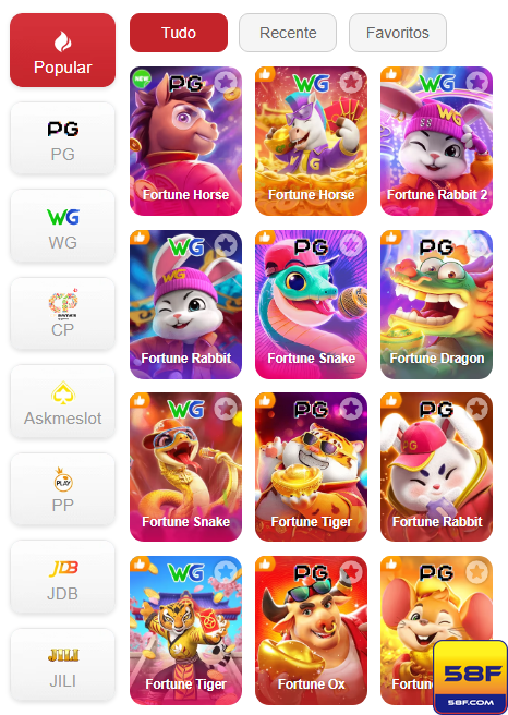 Experiência de Jogos 58f.com